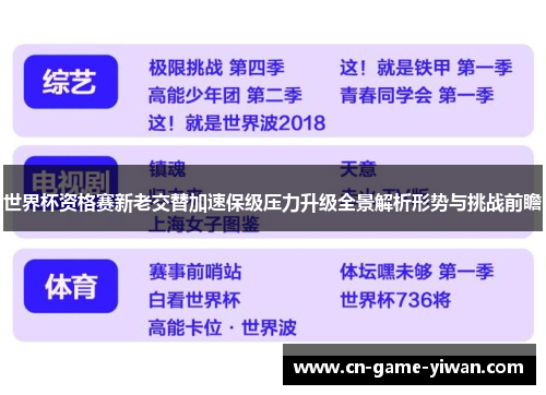 世界杯资格赛新老交替加速保级压力升级全景解析形势与挑战前瞻